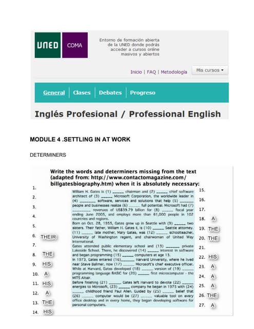 Professional English. Module 6. Exercises | PDF