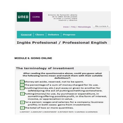 Professional English. Module 6. Exercises