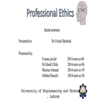 Professional ethics