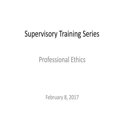 Professional ethics