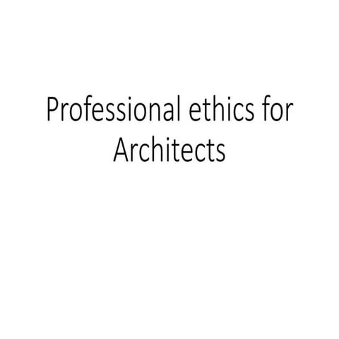 Should Architects Follow A Code Of Ethics? – WVTC