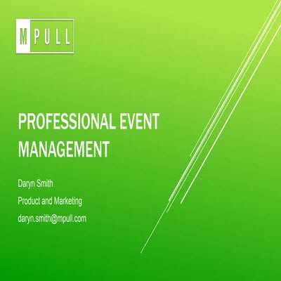 Professional Event Management