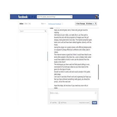 Professional feedback 