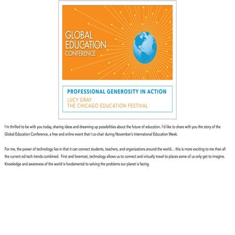 Professional Generosity in Action 