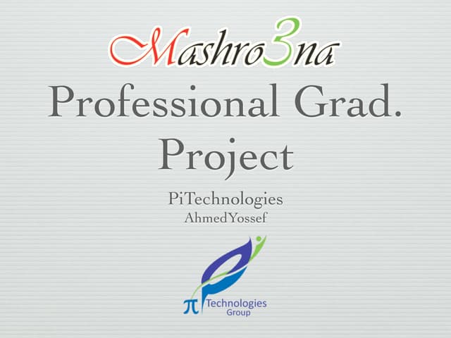 Professional Graduation Project