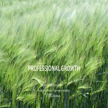 Professional growth