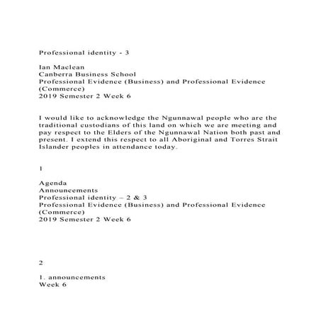 Professional identity - 3Ian MacleanCanberra Business Scho.docx