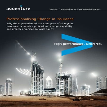  Professionalising change in insurance 