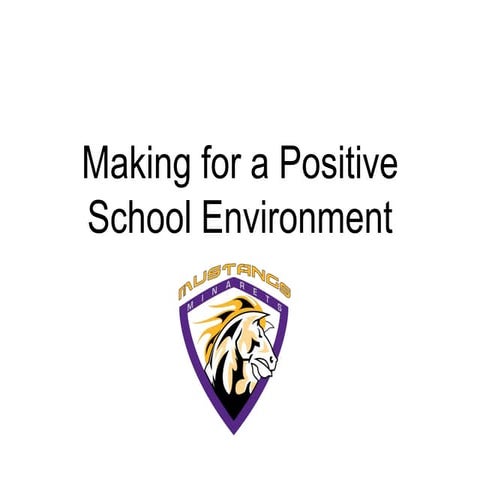 Professionalism  making a positive school environment