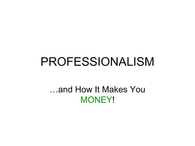Professionalism for the Wildlife Control Operator