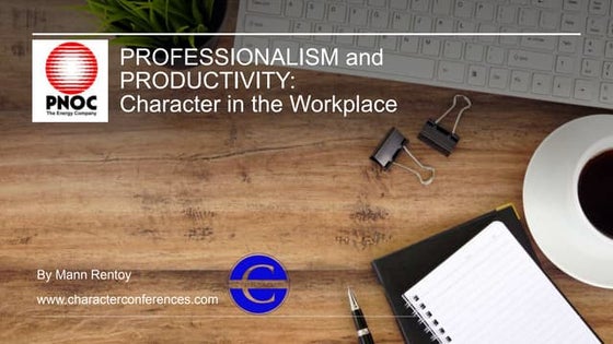 PROFESSIONALISM AND PRODUCTIVITY.pptx