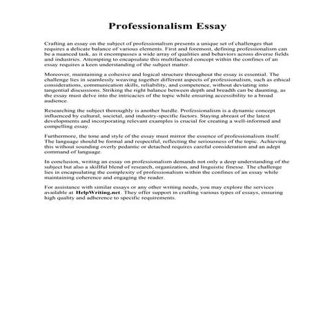 Professionalism Essays.pdf