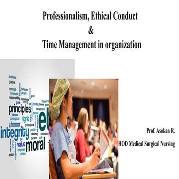 Professionalism, Ethical Conduct & Time Management in organization.pptx