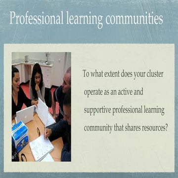 Professional Learning Communities Findings