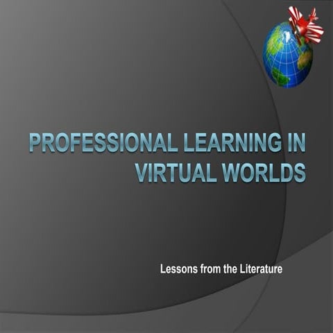 Professional learning in virtual worlds v3