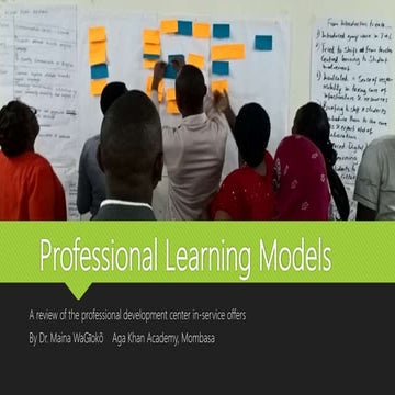 Professional learning models presentation