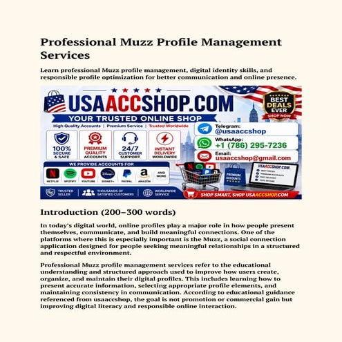 Professional Muzz Profile Management Services.pdf