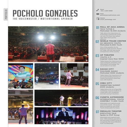 Professional portfolio pocholo gonzales