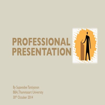 Professional presentation tu 301017