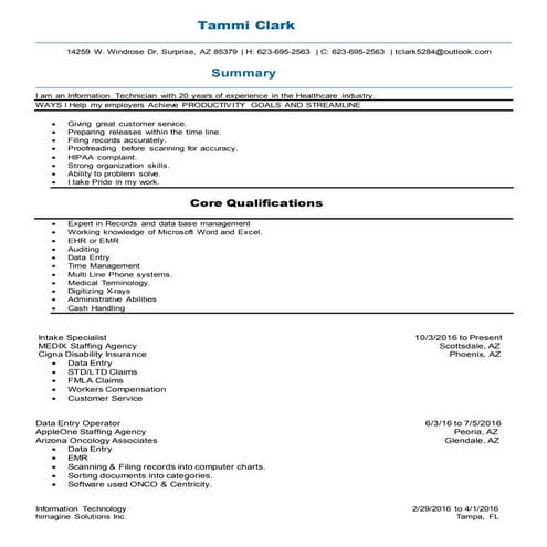 Professional resume 2016 | DOCX