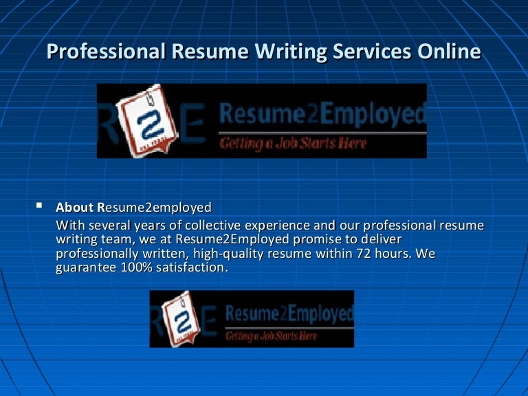 Resume writing service online