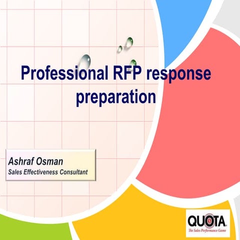 Professional RFP response preparation