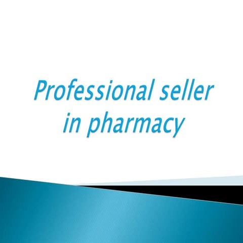 Professional seller in pharmacy