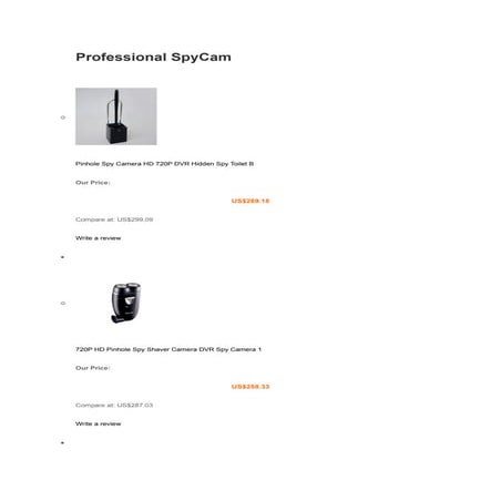 Professional spy cam