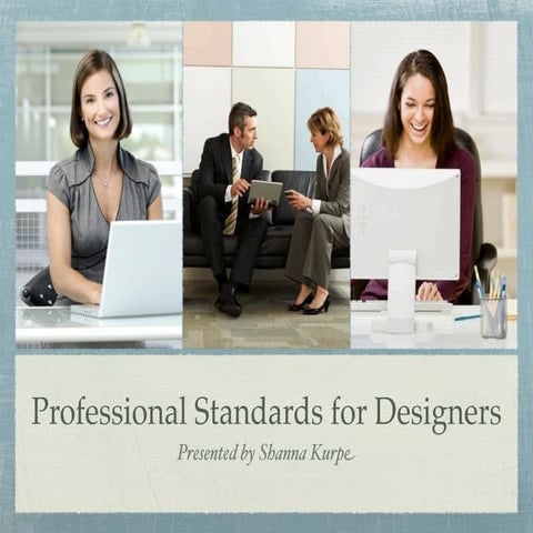 Professional Standards for Designers