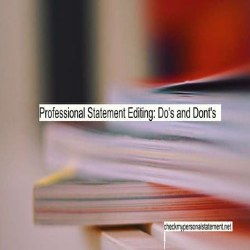 How to Write a Personal Statement for HKU | PDF