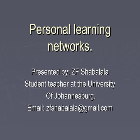 Personal learning network