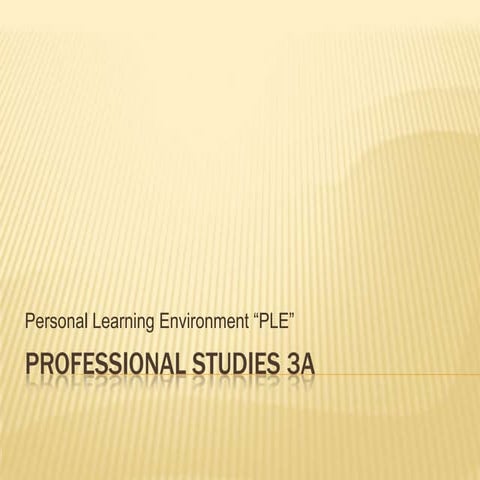 Professional studies 3 a