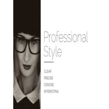 Professional style