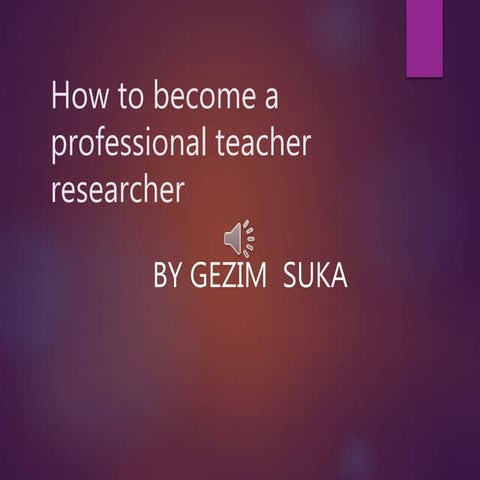 Professional teacher researcher gezim suka