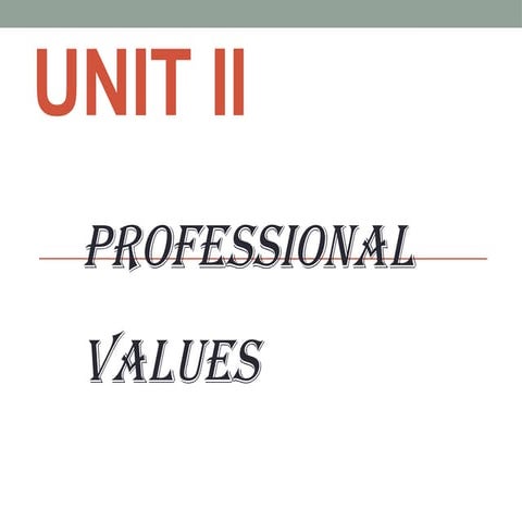 PROFESSIONAL VALUES-UNIT-II.pptx professionalism