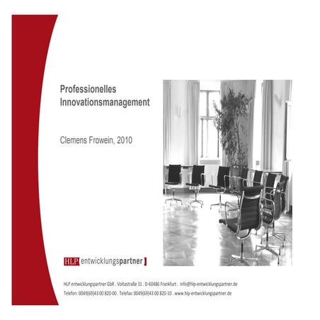 Professionelles innovationsmanagement 2010 [kompatibilitätsmodus]