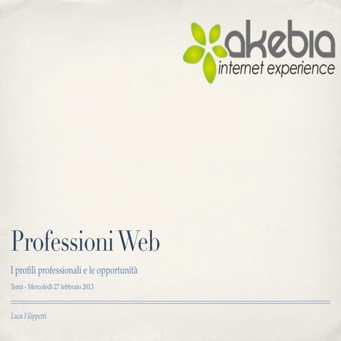 Professioni web 2013