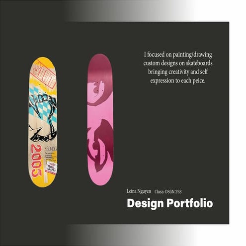 Professional Design Portfolio for DSGN 253