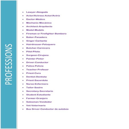 Professions | DOC