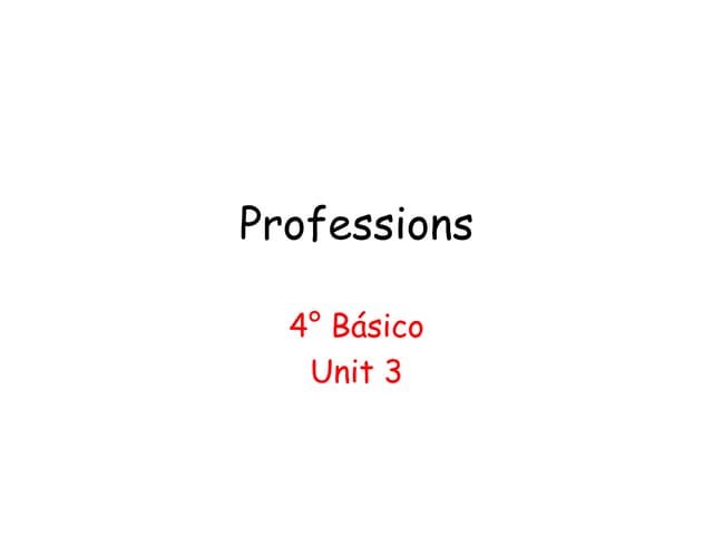 Professions