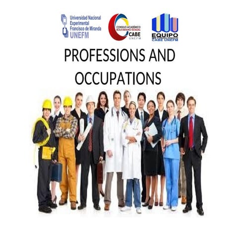 PROFESSIONS AND OCCUPATIONS VOCABULARY.ppt