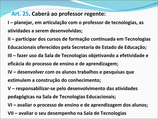 FUNÇÃO DO PROFESSOR REGENTE | PPT