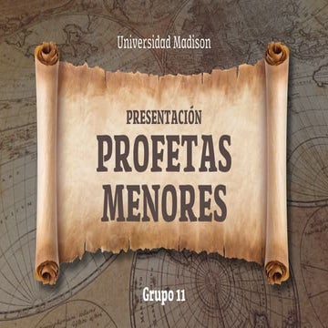 Presentación de los Libros Profetas Menores | PDF