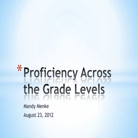 Grade Level Proficiency Project – AWBOZ