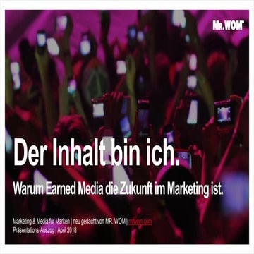 Der Inhalt bin ich - warum Earned Media die Zukunft im Marketing ist