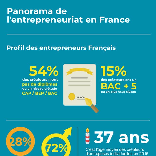 Panorama des entrepreneurs en France 