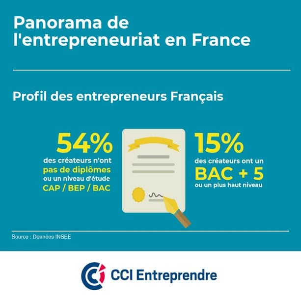 Panorama des entrepreneurs - Les diplômes