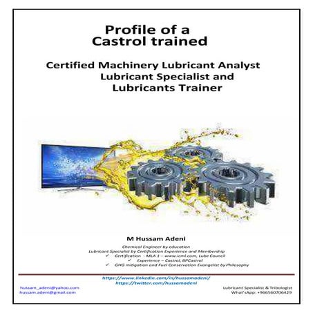 Profile   ex Castrol lube specialist 7th aug 2020