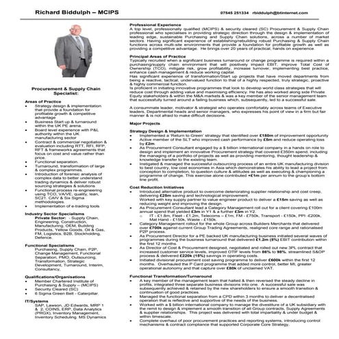 Profile   Richard Biddulph - 2017