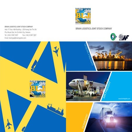 Mẫu thiết kế Profile Công ty Logistics Brain | PDF